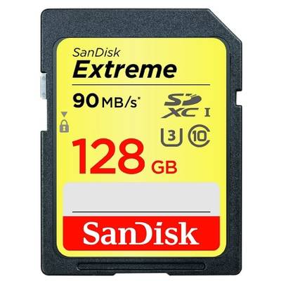 Card de Memorie SanDisk Extreme memory card SDXC 128GB 90MB/s Class 10 UHS-I U3