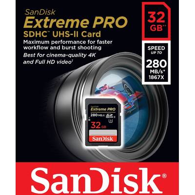 Card de Memorie SanDisk SDHC Extreme Pro Card 32GB - VIDEO HD 4K 280MB/s (Photo&Video)