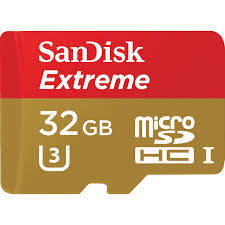 Card de Memorie SanDisk Extreme microSDHC 32 GB 90/60 MB/s Class 10 U3 V30 UHS-I
