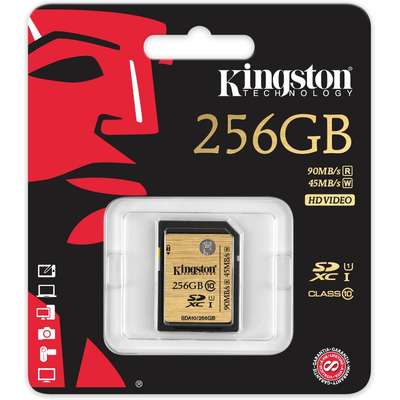Card de Memorie Kingston SDXC 256GB Clasa 10 UHS-I