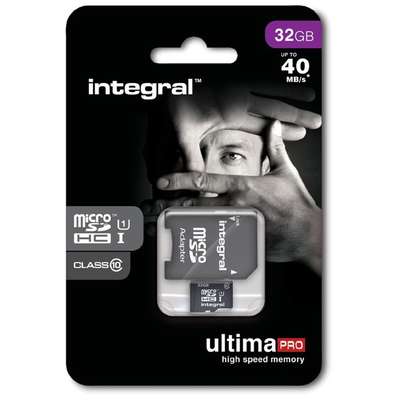 Card de Memorie Integral Micro SDHC Ultima Pro 32GB Clasa 10 UHS-I U1 + Adaptor SD