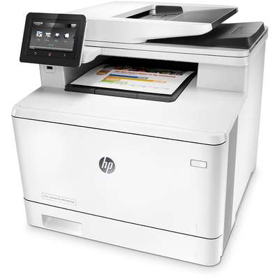 Imprimanta multifunctionala HP LaserJet Pro MFP M477fdn, Laser, Color, Format A4, Fax, Retea, Duplex