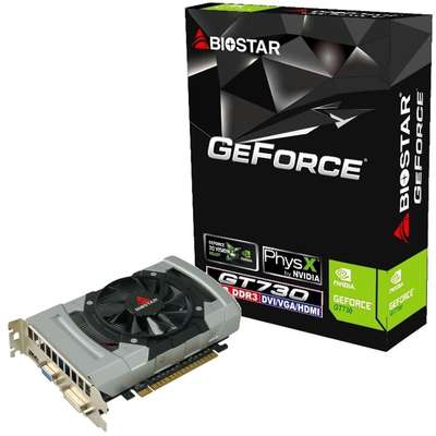 Placa Video Biostar GeForce GT 730 1GB DDR3 64-bit