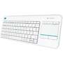 Tastatura LOGITECH Wireless Touch K400 Plus White