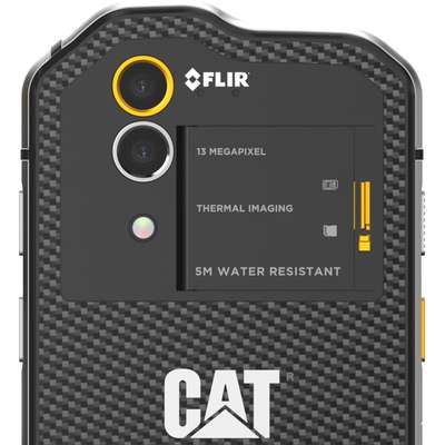 Smartphone Caterpillar CAT S60, Octa Core, 32GB, 3GB RAM, Dual SIM, 4G, camera termica revolutionara FLIR, carcasa rezistenta si cu certificare IP68, Black