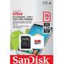Card de Memorie SanDisk Android Micro SDHC Ultra 16GB UHS-I U10 Class 10 80 MB/s + Adaptor SD