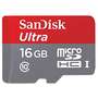 Card de Memorie SanDisk Micro SDHC Ultra Cameras 16GB UHS-I Class 10 80 MB/s + Adaptor SD