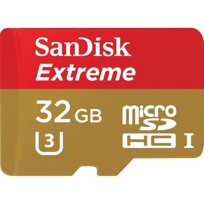 Card de Memorie SanDisk Micro SDHC Extreme 32GB UHS-I U3 Class 10 90 MB/s + Adaptor SD