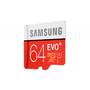 Card de Memorie Samsung Micro SDXC EVO PLUS UHS-1 Clasa 10 64GB + Adaptor SD