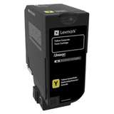 Toner imprimanta Lexmark Yellow Corporate Cartridge, cod 74C20YE, compatibil cu CS720, CS725, CX725, capacitate 3 k pag
