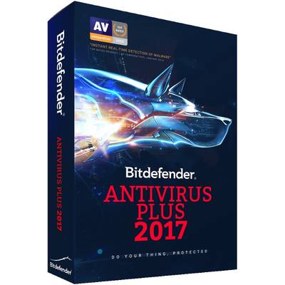 Software Securitate Bitdefender Antivirus Plus 2017, 1 an, 1 PC, New License, Electronic