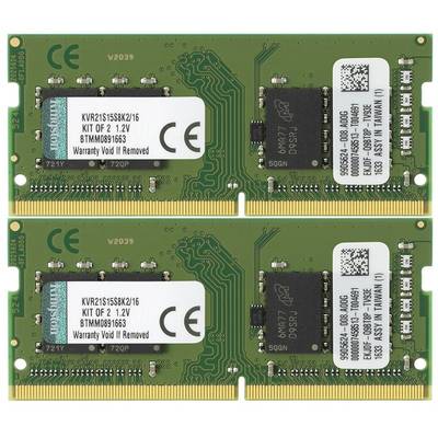 Memorie Laptop Kingston ValueRAM, 16GB, DDR4, 2133MHz, CL15, 1.2v, Single Ranked, Dual Channel Kit
