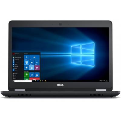 Laptop Dell 14" Latitude E5470 (seria 5000), FHD IPS, Procesor Intel Core i7-6820HQ (8M Cache, up to 3.60 GHz), 8GB DDR4, 256GB SSD, GMA HD 530, FingerPrint Reader, Win 10 Pro, Backlit, 4-cell, Black