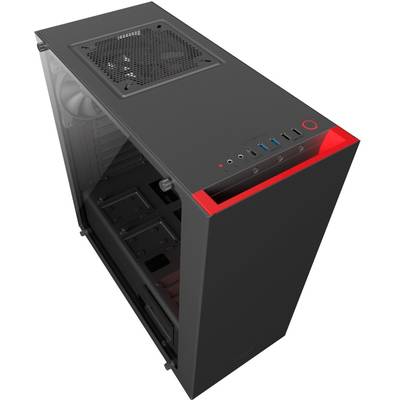 Carcasa PC NZXT S340 Elite Matte Black Red