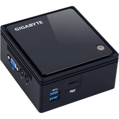 Sistem Mini GIGABYTE BRIX, Braswell Celeron N3000 1.04GHz, 1x DDR3 8GB max, HDD 2.5 inch, Wi-Fi, Bluetooth, HDMI, VGA, USB 3.0