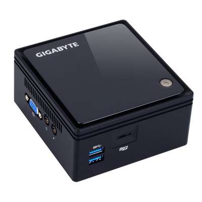 Sistem Mini GIGABYTE BRIX, Braswell Celeron N3000 1.04GHz, 1x DDR3 8GB max, HDD 2.5 inch, Wi-Fi, Bluetooth, HDMI, VGA, USB 3.0