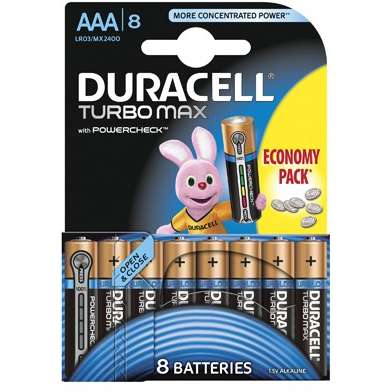 Baterie Duracell Turbo Max AAA LR03 8buc