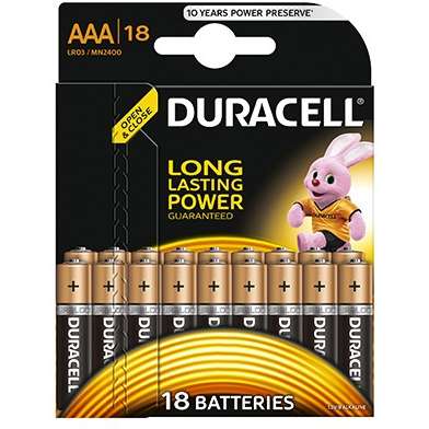 Baterie Duracell Basic AAA LR03 18buc