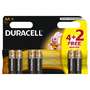 Baterie Duracell Basic AA LR06 4+2 gratis