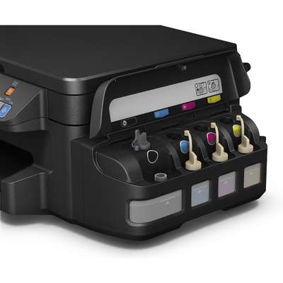 Imprimanta multifunctionala Epson L605, InkJet, Color, Format A4, Retea, Wi-Fi, Duplex