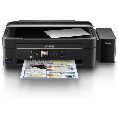 Imprimanta multifunctionala Epson L486, Inkjet, CISS, Color, Format A4, Wi-Fi