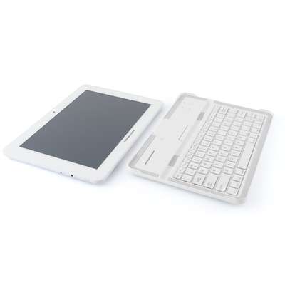 Tableta Modecom FreeTAB 1002 IPS X4, 10.1 inch IPS Multitouch, Allwinner A31 Quad Core 1.0GHz, 1GB RAM, 16GB flash, Wi-Fi, Bluetooth, Android 4.2, white + tastatura bluetooth