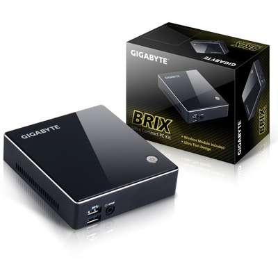 Sistem Mini GIGABYTE BRIX, Haswell i7 4500U 1.8GHz, 2x DDR3 16GB max, mSATA, Wi-Fi, Bluetooth, HDMI, Mini DisplayPort, USB 3.0