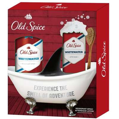 Old Spice Whitewater deodorant spray 125ml+Aftershave lotion 100ml