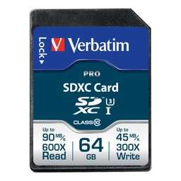 Card de Memorie VERBATIM SDXC 64GB Clasa 10