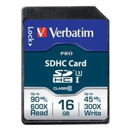 Card de Memorie VERBATIM SDHC 16GB Clasa 10