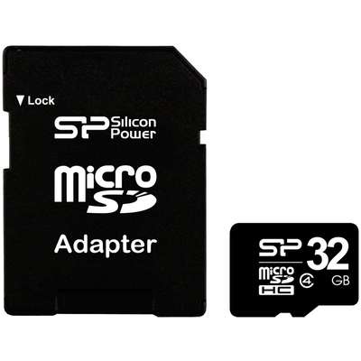 Card de Memorie SILICON-POWER Micro SDHC 32GB Clasa 4 + Adaptor SD