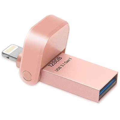 Memorie USB ADATA AI920 128GB Lightning/USB 3.0 RoseGold