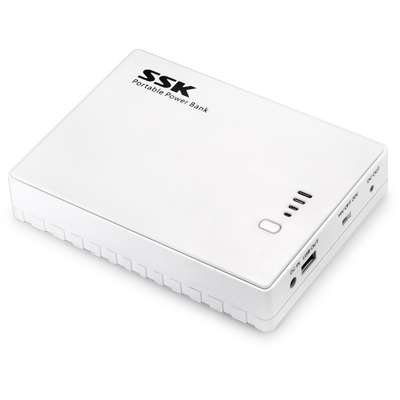 SSK 30.000 mAh, 1x USB, 3A, alb