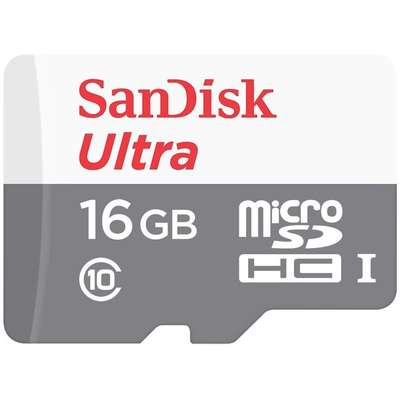 Card de Memorie SanDisk Micro SDHC Ultra 16GB UHS-I Class 10 48 MB/s + Adaptor SD
