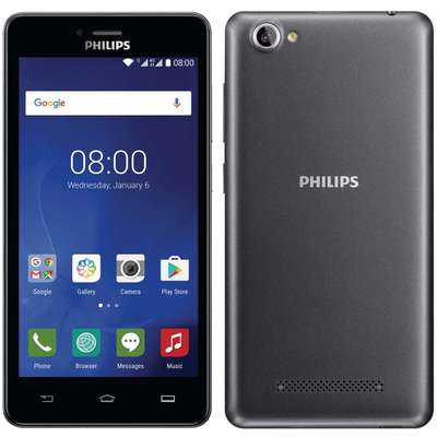 Smartphone Philips S326, Quad Core, 8GB, 1GB RAM, Dual SIM, 4G, Grey