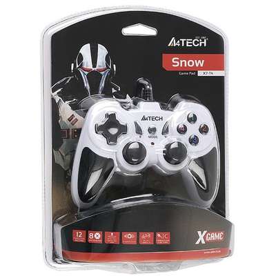 Gamepad A4Tech X7-T4 Snow pentru PC/PS2/PS3/