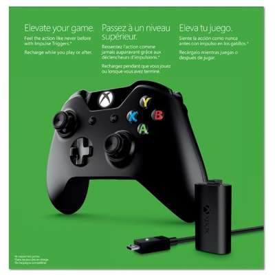 Gamepad Microsoft Xbox One Wireless Controller + Play; Charge Black