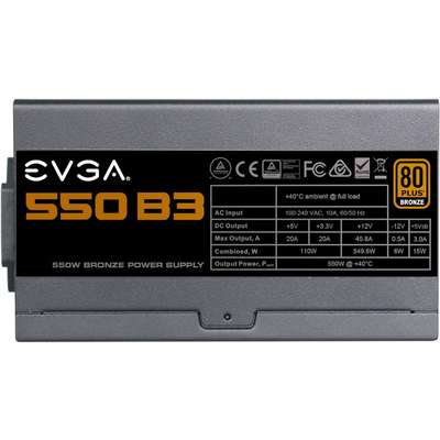 Sursa PC EVGA B3, 80+ Bronze, 550W