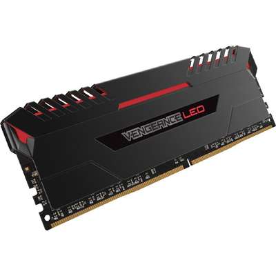 Memorie RAM Corsair Vengeance Red LED 32GB DDR4 3200MHz CL16 Quad Channel Kit