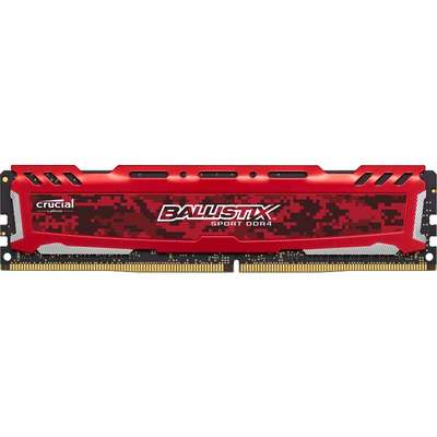 Memorie RAM Crucial Ballistix Sport LT Red 16GB DDR4 2400MHz CL16