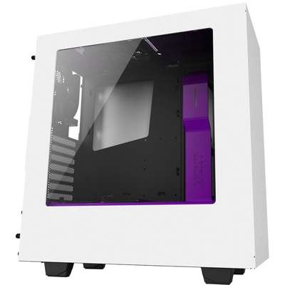 Carcasa PC NZXT Source 340 white-purple