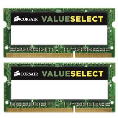 Memorie Laptop Corsair ValueSelect, 8GB, DDR3, 1600MHz, CL11, 1.35v, Dual Channel Kit