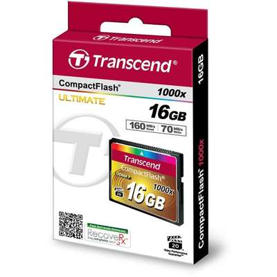 Card de Memorie Transcend Compact Flash 1000x 16GB