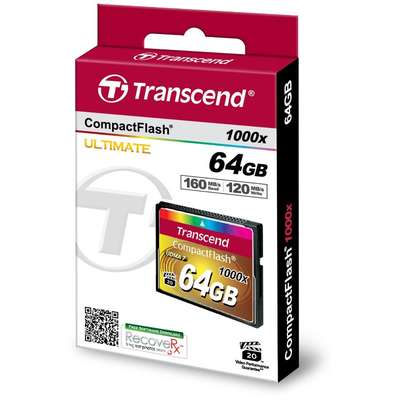 Card de Memorie Transcend Compact Flash 1000x 64GB