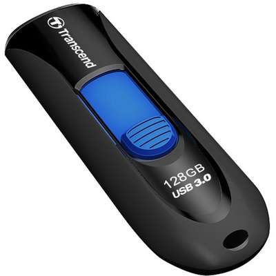 Memorie USB Transcend JetFlash 790 128Gb USB 3.0 negru-albastru