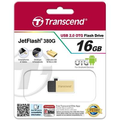 Memorie USB Transcend Jetflash 380G 16GB gold