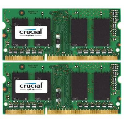 Memorie Laptop Crucial 8GB, DDR3, 1333MHz, CL9, 1.35v/1.5v, Dual Channel Kit - compatibil Apple