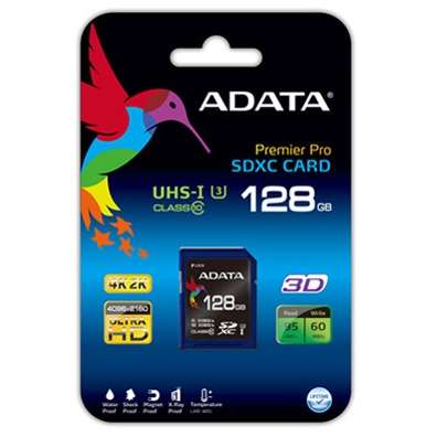 Card de Memorie ADATA SDXC Premier Pro 128GB UHS-I U3 retail