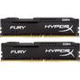 Memorie RAM HyperX Fury Black 8GB DDR4 2666MHz CL15 Dual Channel Kit