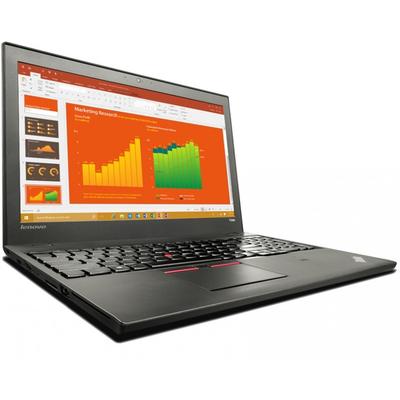Laptop Lenovo 15.6 ThinkPad T560, FHD IPS, Procesor Intel Core i5-6200U (3M Cache, up to 2.80 GHz), 8GB, 256GB SSD, GMA HD 520, FingerPrint Reader, Win 7 Pro + Win 10 Pro, Black